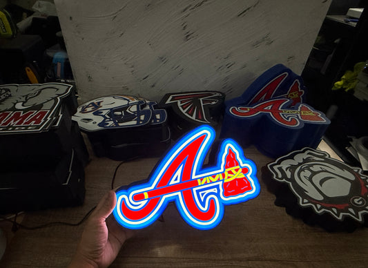 Atlanta Braves 3D Printed Lightbox